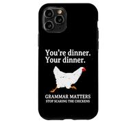 Deja de asustar a los Pollos Gramática Inglés Divertido Profesor Carcasa para iPhone 11 Pro