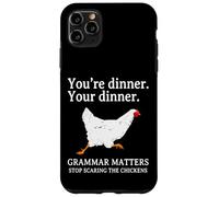 Deja de asustar a los Pollos Gramática Inglés Divertido Profesor Carcasa para iPhone 11 Pro MAX
