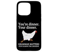 Deja de asustar a los Pollos Gramática Inglés Divertido Profesor Carcasa para iPhone 15 Pro MAX