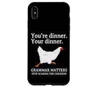 Deja de asustar a los Pollos Gramática Inglés Divertido Profesor Carcasa para iPhone XS MAX