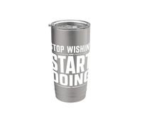 Deja de desear empezar a hacer motivación en el gimnasio Vaso térmico de acero inoxidable de doble pared