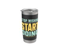 Deja de desear empezar a hacer motivación en el gimnasio Vaso térmico de acero inoxidable de doble pared