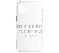 Deja de Dudar Y Creer Juan 20 27 No Más Dudar Thomas Carcasa para iPhone 16 Plus