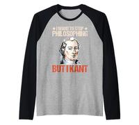 Deja de filiosofar Pero Kant Filosofía Teoría Immanuel Kant Camiseta Manga Raglan