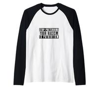 Deja de fingir Que tu Racismo es Patriotismo Camiseta Manga Raglan