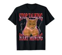 Deja de hablar comienza a cortar DIVERTIDO Camiseta