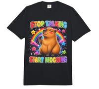 Deja de Hablar Comienza a Mogging Capybara Kawaii Comfort Colors Adult Heavyweight T-Shirt