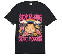 Deja de Hablar Comienza a mugar hámster Lindo Divertido Comfort Colors Adult Heavyweight T-Shirt