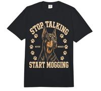 Deja de Hablar Empieza a Mogging Doberman Dog Meme Comfort Colors Adult Heavyweight T-Shirt