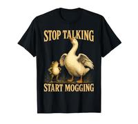 Deja de Hablar Iniciar Mogging Goose Frog Vintage Camiseta