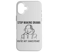 Deja de Hacer Drama no Eres Shakespeare Cita Carcasa para iPhone 16 Plus