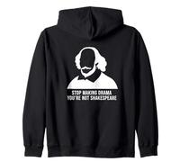 Deja de Hacer Drama No Eres Shakespeare Humor Sudadera con Capucha