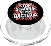 Deja de mirar a mi microbiólogo de bacterias PopSockets PopGrip para MagSafe