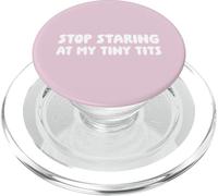 Deja de Mirar a mis Tetas pequeñas PopSockets PopGrip para MagSafe