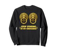 Deja de Mirar a mis tocadores Mujeres orgullosas Humor vergonzoso Sudadera