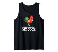 Deja de Mirar mi Polla - Amante Divertido del Pollo Gallo Camiseta sin Mangas