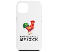 Deja de Mirar mi Polla - Amante Divertido del Pollo Gallo Carcasa para iPhone 13