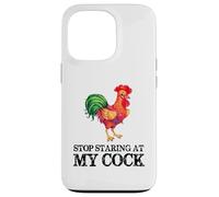 Deja de Mirar mi Polla - Amante Divertido del Pollo Gallo Carcasa para iPhone 13 Pro