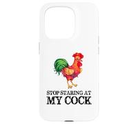 Deja de Mirar mi Polla - Amante Divertido del Pollo Gallo Carcasa para iPhone 15 Pro