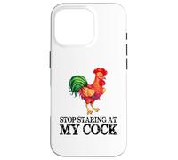 Deja de Mirar mi Polla - Amante Divertido del Pollo Gallo Carcasa para iPhone 16 Pro