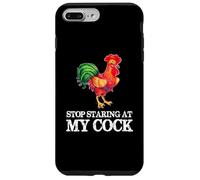 Deja de Mirar mi Polla - Amante Divertido del Pollo Gallo Carcasa para iPhone 7 Plus/8 Plus