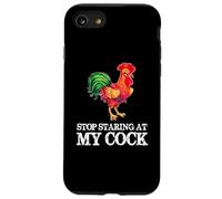 Deja de Mirar mi Polla - Amante Divertido del Pollo Gallo Carcasa para iPhone SE (2020) / 7/8