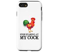 Deja de Mirar mi Polla - Amante Divertido del Pollo Gallo Carcasa para iPhone SE (2020) / 7/8