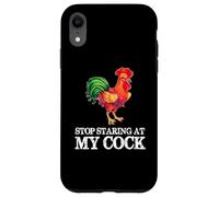 Deja de Mirar mi Polla - Amante Divertido del Pollo Gallo Carcasa para iPhone XR