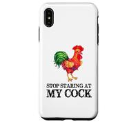Deja de Mirar mi Polla - Amante Divertido del Pollo Gallo Carcasa para iPhone XS MAX