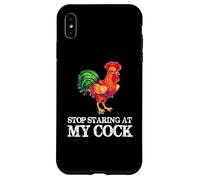 Deja de Mirar mi Polla - Amante Divertido del Pollo Gallo Carcasa para iPhone XS MAX