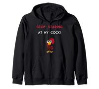 Deja de Mirar mi Polla Divertido Grosero Inapropiado Feo Groovy Sudadera con Capucha