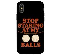 Deja de Mirar mis Pelotas Funny Golf Carcasa para iPhone X/XS