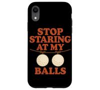 Deja de Mirar mis Pelotas Funny Golf Carcasa para iPhone XR