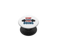 Deja de Pensar Comienza a Hacer motivación con Barra PopSockets PopGrip Adhesivo