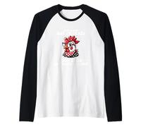 Deja de preguntar por qué estoy loco de pollo Camiseta Manga Raglan