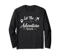 Deja que comience la aventura - Love Travel Avión Viajar Manga Larga
