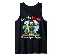 Deja Que comiencen Las travesuras Piratas: Golf, Lindos niños pequeños Camiseta sin Mangas