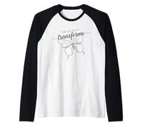 Deja Que Dios te transforme Butterfly Faith Camiseta Manga Raglan