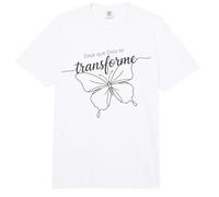 Deja Que Dios te transforme Butterfly Faith Comfort Colors Adult Heavyweight T-Shirt
