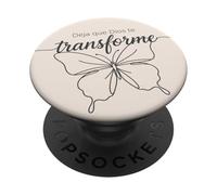Deja Que Dios te transforme Butterfly Faith PopSockets PopGrip Adhesivo
