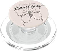 Deja Que Dios te transforme Butterfly Faith PopSockets PopGrip para MagSafe