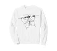 Deja Que Dios te transforme Butterfly Faith Sudadera