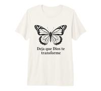 Deja Que Dios te transforme Mariposa Cristiano fe Camiseta Premium