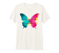 Deja Que Dios te transforme Mariposa fe Cristiana Camiseta Premium