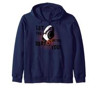 Deja Que el Ritmo te Controle la música Techno Sudadera con Capucha