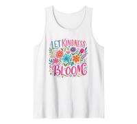 Deja Que la bondad florezca Arte Floral Positivo Camiseta sin Mangas