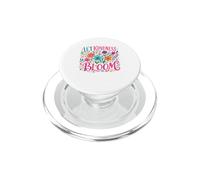 Deja Que la bondad florezca Arte Floral Positivo PopSockets PopGrip para MagSafe