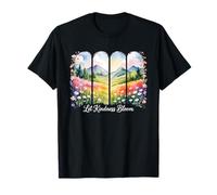 Deja Que la bondad florezca, Sea Genial, sé Amable, Flor Retro Camiseta