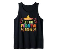 Deja Que la Fiesta comience Divertido Partido Mexicano del Cinco de Mayo Camiseta sin Mangas