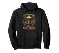 Deja Que la Libertad suene 250 años Fe y Libertad 1776 2026 Sudadera con Capucha